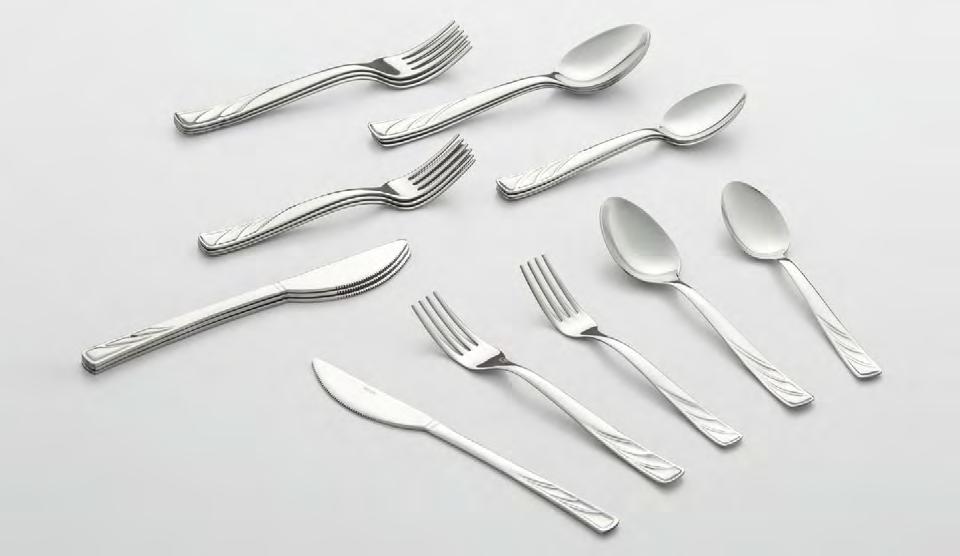 497 VENICE 20 PIECE CUTLERY SET IN WINDOW BOX SET INCLUDES > 4 Salad Forks 4 Dinner Forks 4 Dinner Knives 4 Dinner Spoons 4 Dessert Spoons MADE IN ITALY Cook Pro presents the ExcelSteel Made in Italy