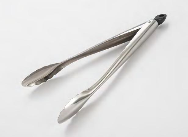 386-9 387-12 388-16 392R-394R RED NYLON SERVING TONGS Stainless steel serving tongs with locking mechanism for all your kitchen needs from grabbing ears of corn out of boiling water to flipping