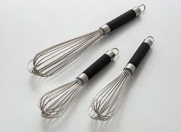 MIX & MEASURE 244-246 PROFESSIONAL HEAVY DUTY WHISK These professional heavy duty whisks are a must-have for any serious patisserie or confectionery.
