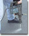 C: Metal reinforcment screen Use when pavement or concrete is less than 6 inches in thickness.