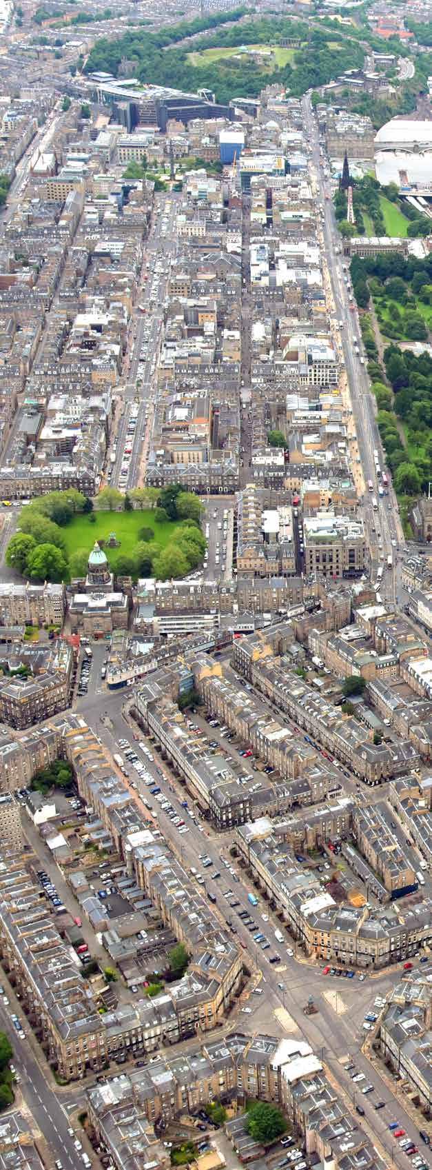 03 14-17 ATHOLL CRESCENT EDINBURGH EH3 8HA Situation Aerial View The stunning Category A listed Atholl Crescent in the West End of Edinburgh city centre The subjects are situated on the stunning
