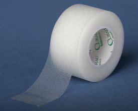 www.medline.com 1-800-MEDLINE CURAD Transparent Tape Compare to Transpore A breathable perforated plastic tape that permits skin examination without tape removal.