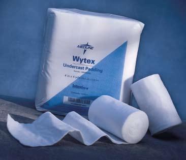 www.medline.com 1-800-MEDLINE Wytex Undercast Padding This product is constructed of 100% cotton fibers to provide a soft environment under a hard cast.