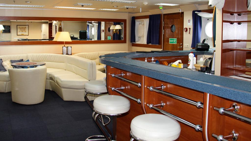 Superior: These very large cabins are located on deck 6 and feature two lower berths, a sofa, writing desk and chair, ample storage and private washroom facilities.