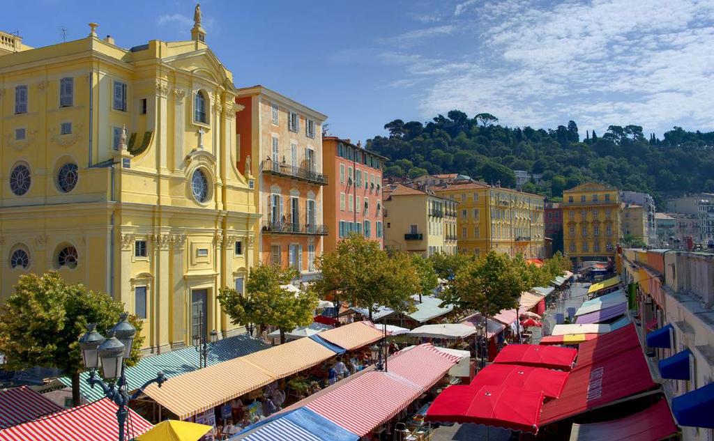TOUR 7 : NICE CITY TOUR FROM NICE Departure : 9AM Price PP: 55 WEDNESDAY & SUNDAY MORNING Duration 3 hours INFORMATION + Option to be dropped at the flower market Visit the Castel Park overlooking