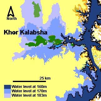 Figure 8. Classified Image of Lake Nasser in 2001 Figure 7.