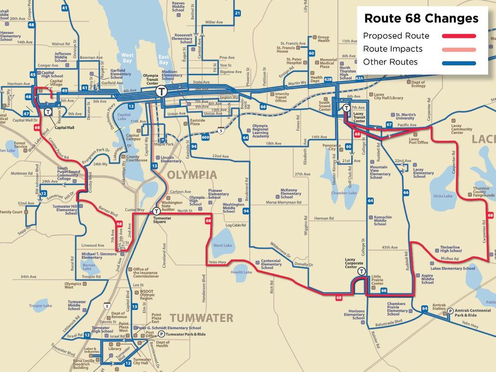 Olympia/Tumwater Service Concept Route 68