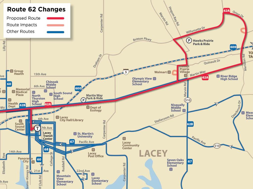 NE Lacey and Martin Way Service Concept
