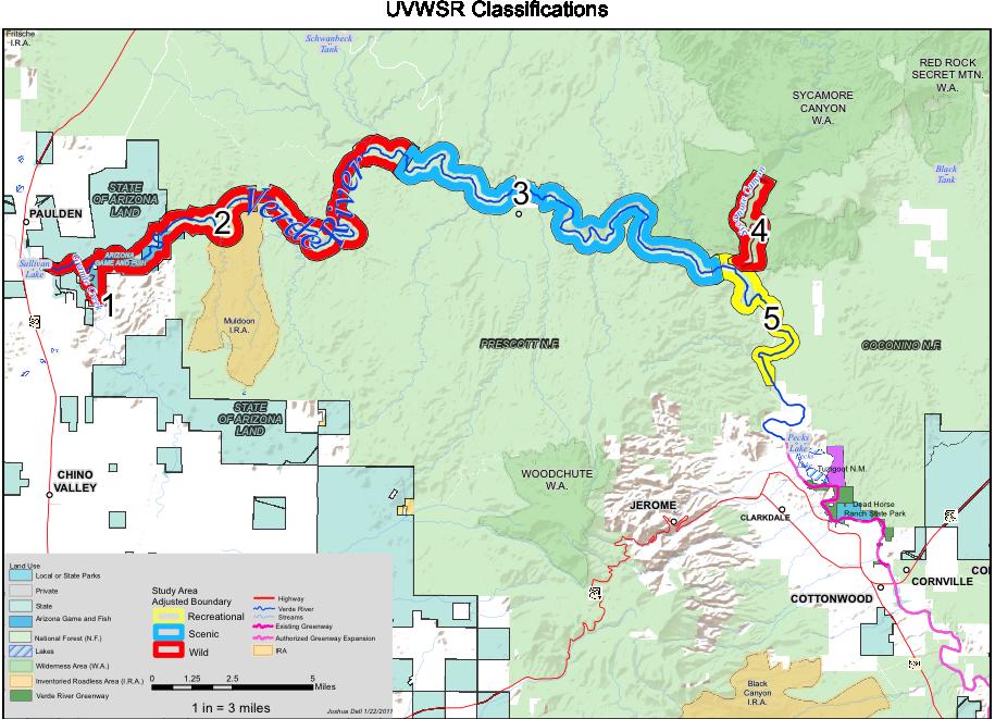 Executive Summary: Citizens Proposal for Upper Verde Wild and Scenic River 10 Segment Two, from the western end of Stillman Lake to Bear Siding should be designated Wild.