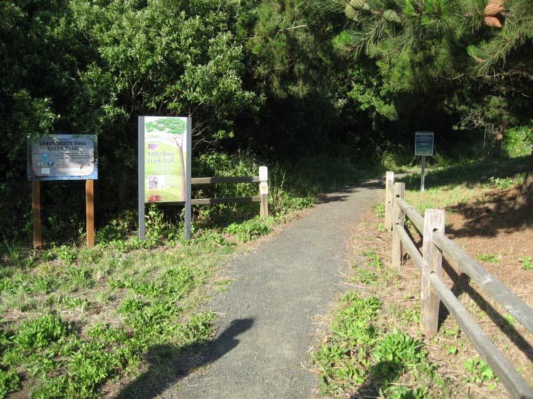 Opportunities & Constraints SEGMENT 4: Cambria Area of Interest Site Photos The Santa Rosa Creek Trail is maintained by the