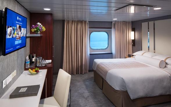 Ft - Decks 9, 10, 11, 12 Club Ocean view Stateroom - $6195CDN per person As above with the inclusion of a picture window providing natural light 143 Sq.