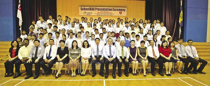 HAPPENINGS SchoolBAG 2015 Sembcorp Marine marked the 15th anniversary of its School Book Assistance Grant (SchoolBAG) programme, with $256,000 going to 1,250 primary, secondary and junior college