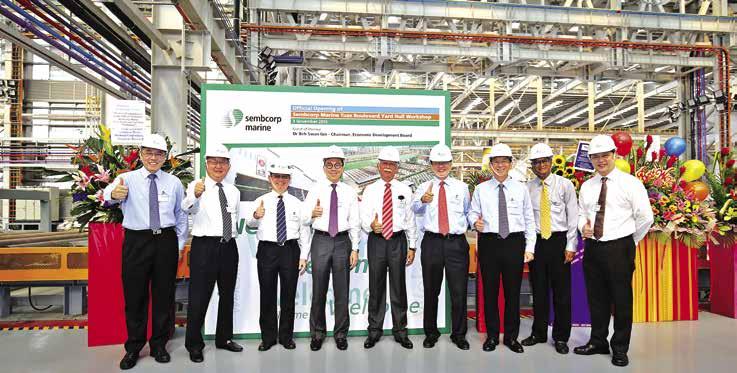 Official launch of the Sembcorp Marine Steel Structure Fabrication Workshop Local champions like Sembcorp Marine have an important role to play in shaping the future of the offshore and marine