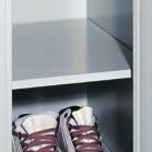 Equipment solutions in the locker Partition: Made of steel,