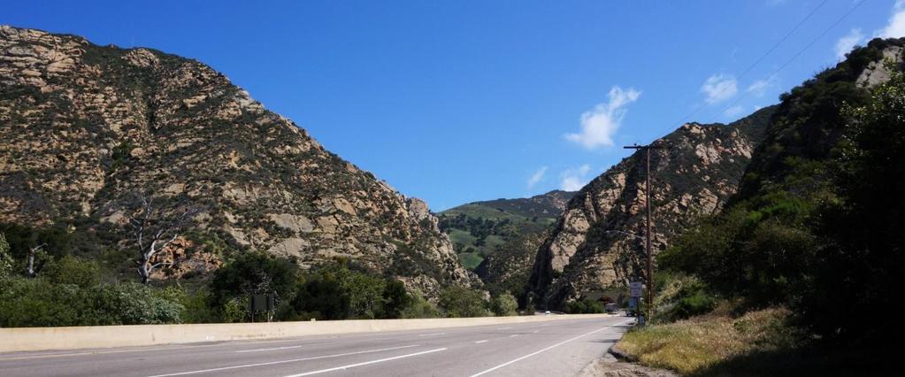 The canyon is intact and offers a fascinating look at the geological landforms of the Santa Ynez range.
