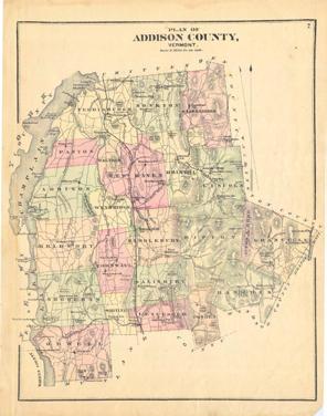 10 Atlas of Addison County, VT 1871 2006 Old