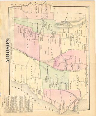 34 Atlas of Addison County, VT 1871 2006 Old