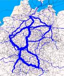 Polycentric network structure in Germany - Strong dependence on connecting traffic for both rail and incumbent network airline Network structure rail, air Domestic network of DB Lufthansa s domestic
