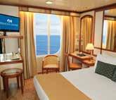 com/clubclass MINI-SUITE WITH BALCONY All the fine amenities of a Stateroom, plus: Luxury balcony furniture with 2 to 4 chairs, table and ottoman Bathroom tub and massage shower head Floor-to-ceiling