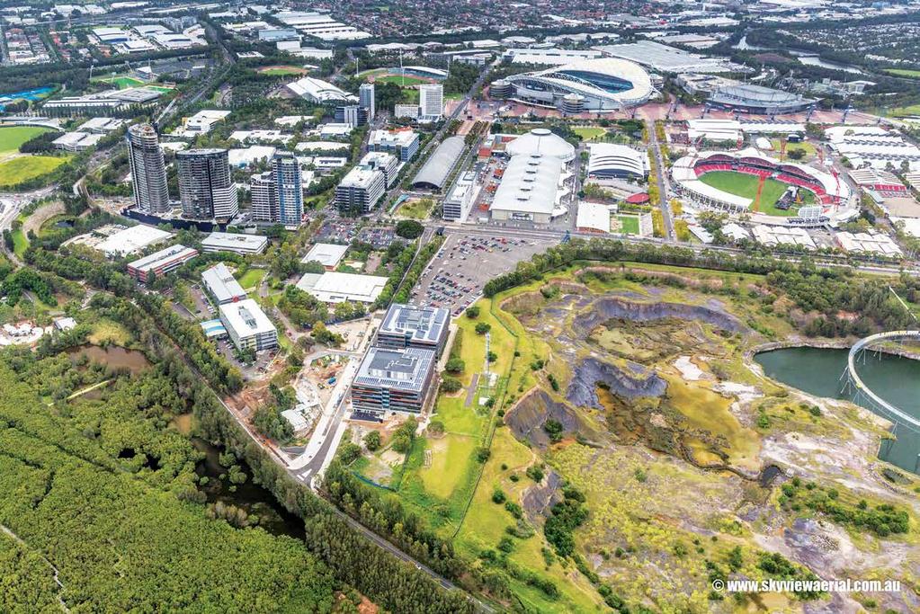 11 7 6 8 9 10 15 4 13 1 P P 5 P 12 Sydney Olympic Park is established as a best practice example of sustainable urban development and has become a significant corporate location.