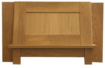 Available in Solid Oak and