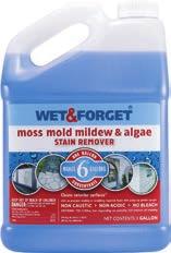 Removes mold, mildew, and algae stains on any exterior