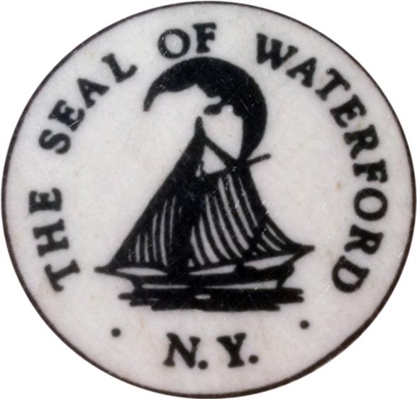 Village of Waterford The simple seal of the Village of Waterford shows only a Dutch sloop under a half moon, but it speaks volumes of history.