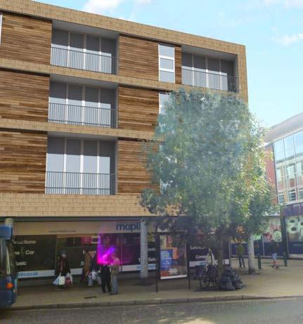 The plans allow for the part reconfiguration of the retail accommodation which will increase the rentable space on the Broadway units.