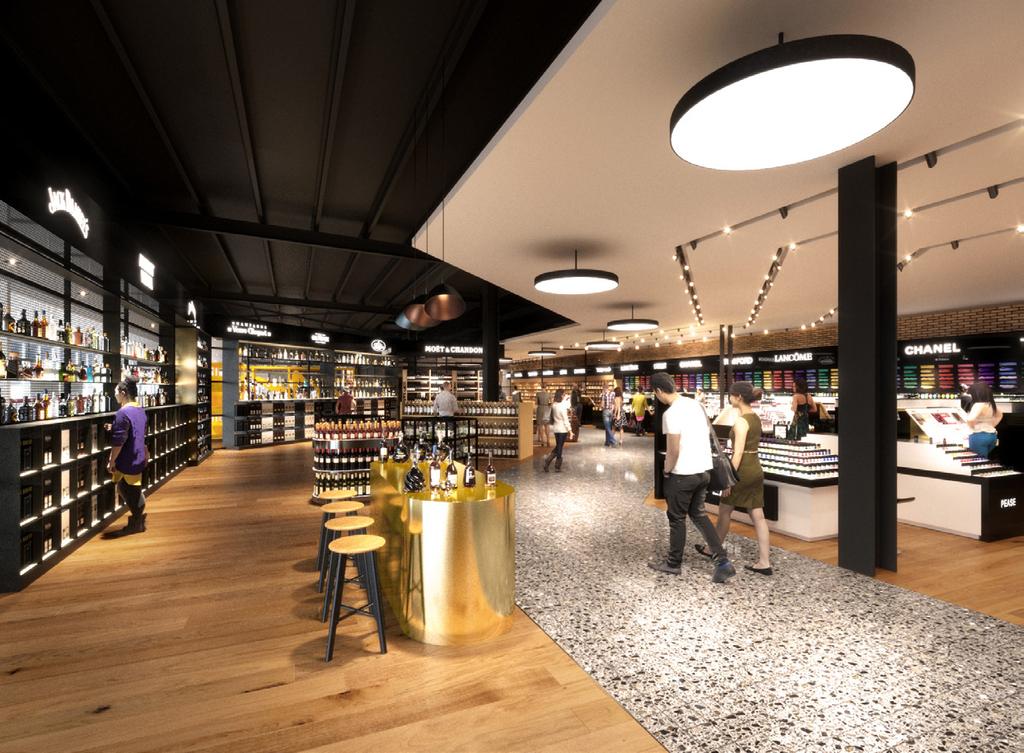 Creating memorable journeys through better customer experience DUTY FREE Travellers can look forward to an expanded duty free precinct for arrivals and departures Improved boarding gate and queuing