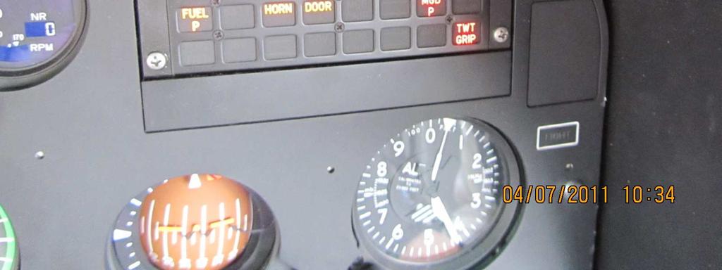 Position of the HYDR warning light on instrument panel. Figure 4.