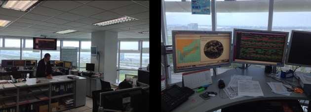 Figure 11. Thai Airways Operations Control Center Flight Monitoring via SITA AIRCOM is able to monitor flight status and location for the fleet system wide.