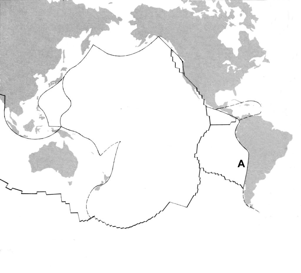 (b) Study Figure 4. It shows the location of volcanoes erupting in 2003.