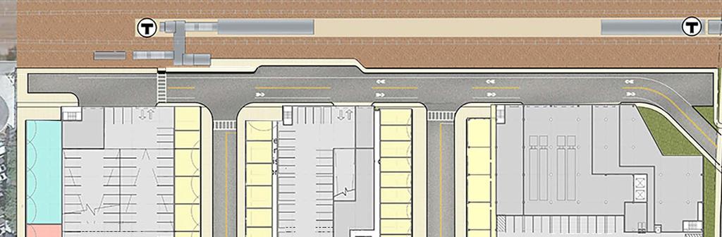 Allston Yards April 30, 2018 plan Car drop-off area 5-foot wide