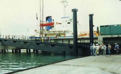Land Access We plan and design efficient personnel and vehicular access to the floating dock to maximise the