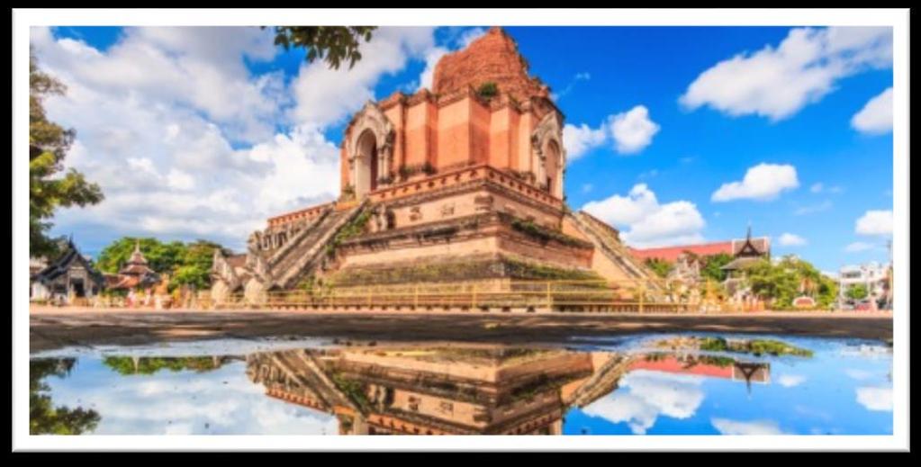 The Wat Chedi Luang, also known as the Jedi Luang and The temple of the Great Stupa initially consisted of two more