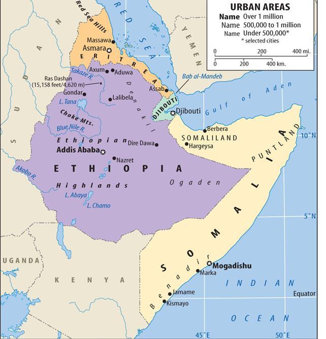 Horn of Africa Ethiopia Eritrea