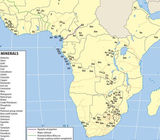 Minerals in Southern Afr