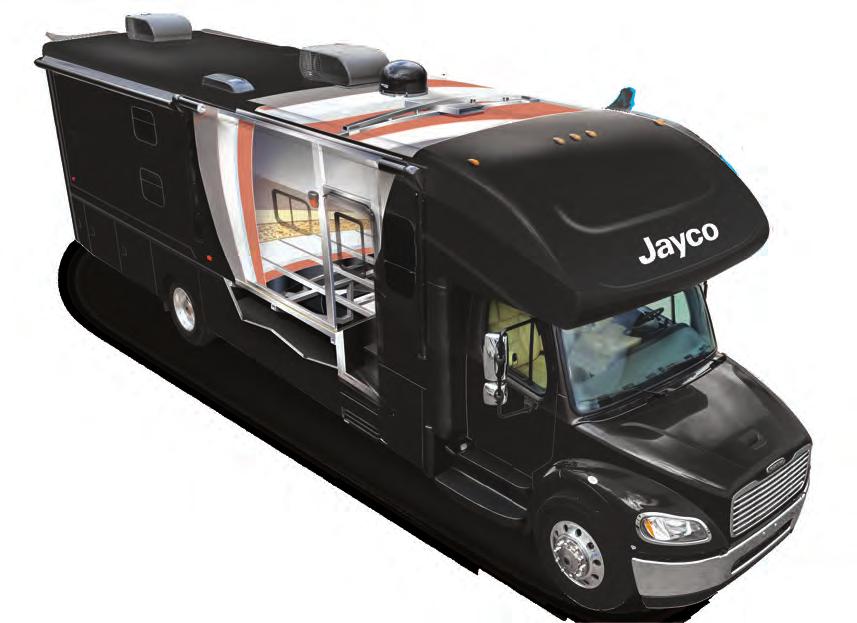 Fiberglass entrance door with oversized frameless window Travel with Confidence Meet your Jayco Dealer FREE ROADSIDE ASSISTANCE At Jayco, we build our RVs to handle every adventure, then back them