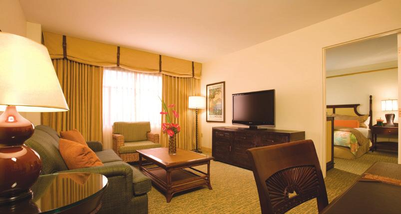 KING SUITE Luxury Suites You can choose from a number of different suites at Loews Royal Pacific Resort, each offering ample space and superior amenities, along with all the warmth, beauty and charm
