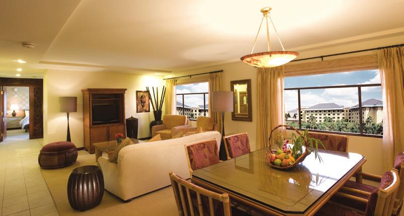 PRESIDENTIAL SUITE Hospitality/Royal Suites Two Bedroom Suite Configuration Approximately 1,340 total sq. ft.