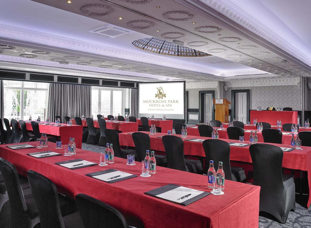 Muckross Park Hotel & Spa offers over 5,000 square feet of meeting space with flexible event and meeting layouts.
