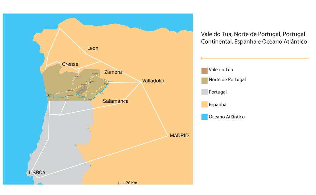 Figure 1 Tua Valley in context: Portugal and