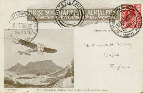 1911 South African First Aerial Post In 1911 the