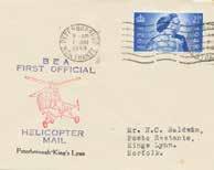 Helicopter Mail Superb collection of 14 Francis