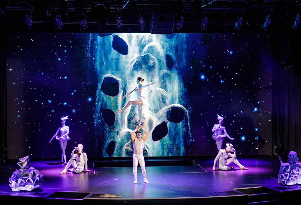 And that s just the beginning 1/LIVE PRODUCTION SHOWS Dreams come to life and stars are born in the captivating live shows performed in the 999-seat Zodiac Theatre by our award-winning international