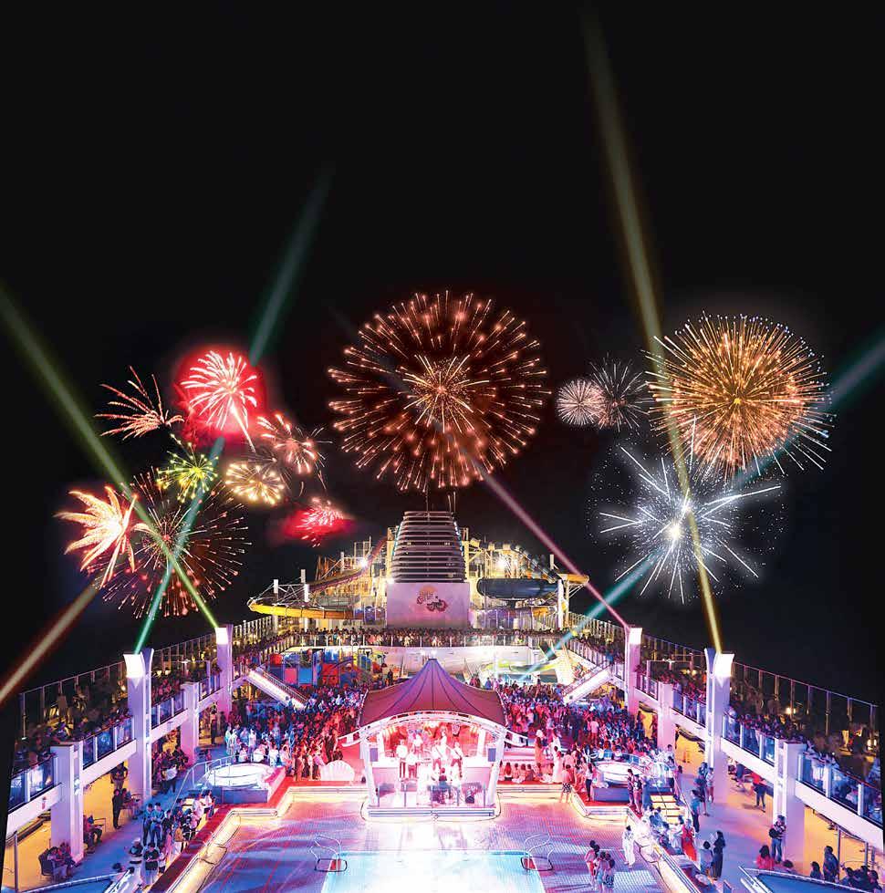 (subject to weather and availability). 3/DREAM NIGHT Experience the energy and excitement of Dream Night the grand party on the last night of every 5-night cruise.