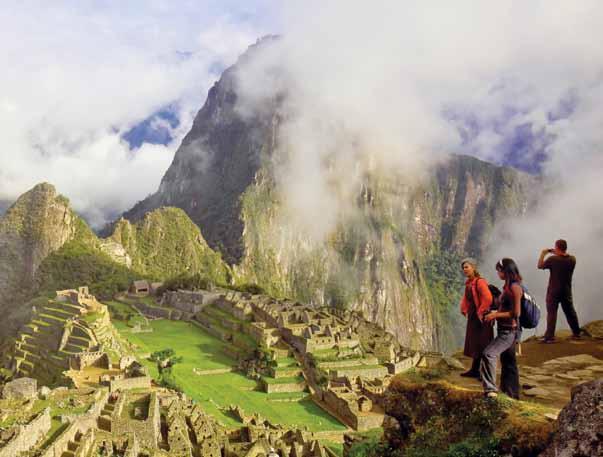 Guests enjoy daybreak at the mystical stone ruins of the Inca, Machu Picchu. ruins. The morning is free to explore.