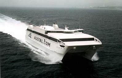 WestPac Express High speed ferry service for Austal IMO Type Rating 970 passengers 236 vehicles