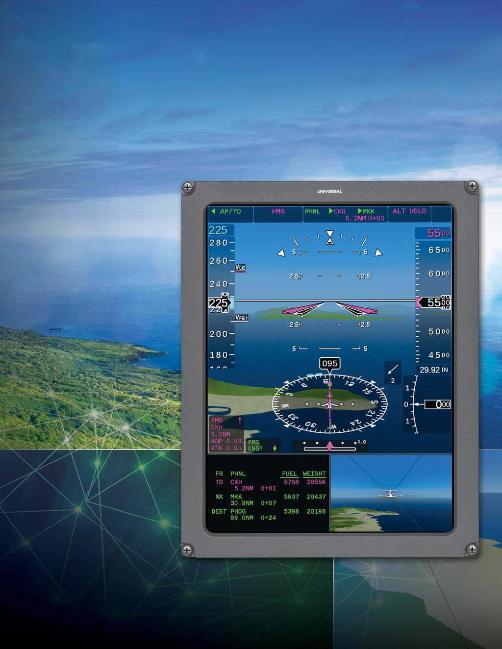 Custom User Profiles High-Resolution Terrain with Ice/Water Features InSight Display System Advanced Airport Maps,