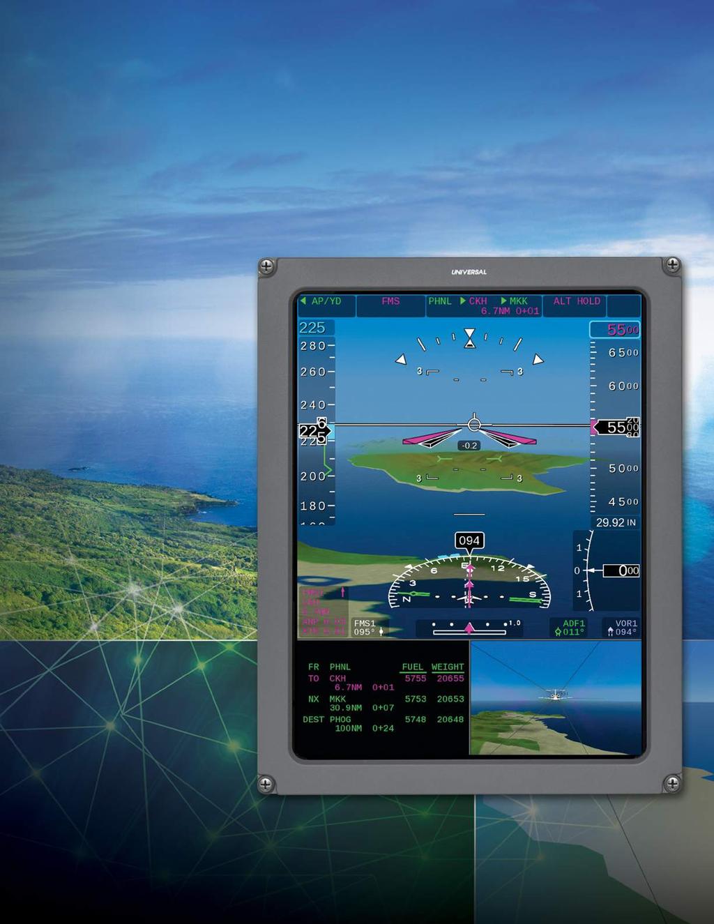 Custom User Profiles High-Resolution Terrain with Ice / Water Features InSight Integrated Flight Deck